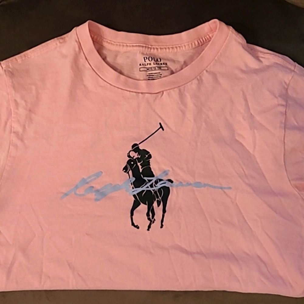 Pink Youth boys (10/12) Ralph Lauren polo tshirt